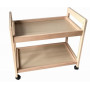 MOTTINOX - CARRELLO 2 RIPIANI IN LEGNO