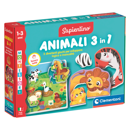 GIOCO MONTESSORI ANIMALI/PRIMI GIOCHI