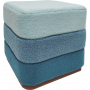 MD CASA - POUF OTTOMAN BLU