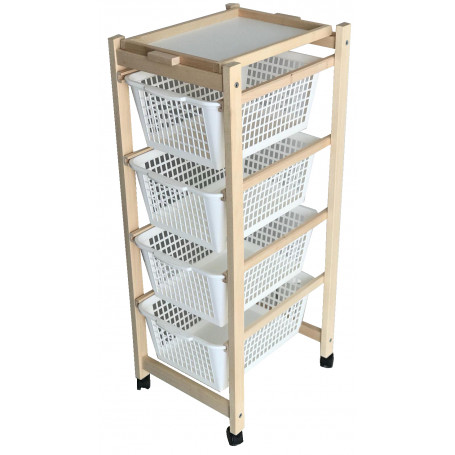 MOTTINOX CARRELLO CUCINA 4 CESTE