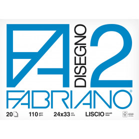 FABRIANO -  BLOCCO DISEGNO F2 LISCIO
