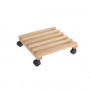 MOTTINOX - CARRELLO PORTAVASO IN LEGNO 4 RUOTE